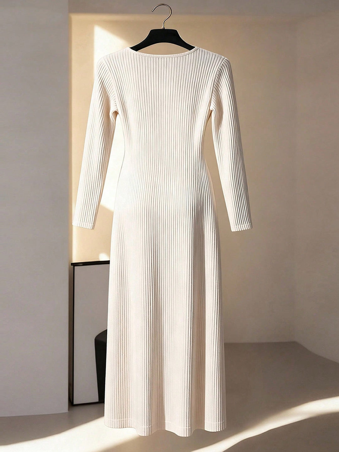 SHEIN maxi ruha, krémszínű