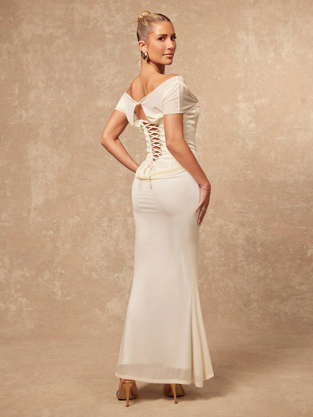 SHEIN maxi ruha, bézs