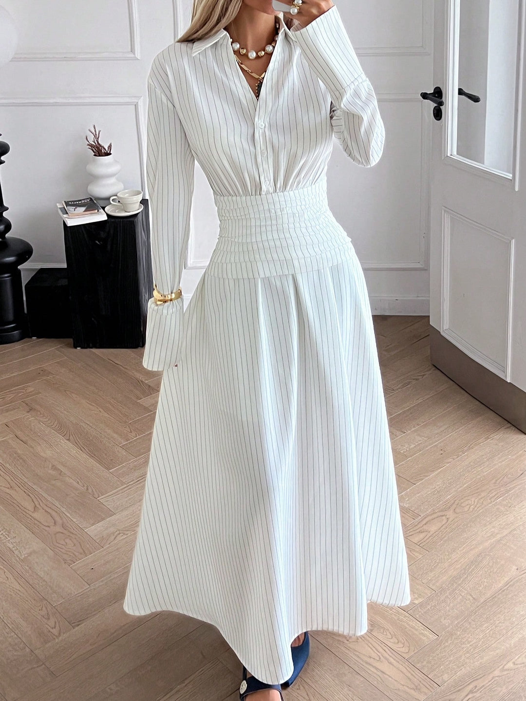 Rochie maxi SHEIN, portocaliu