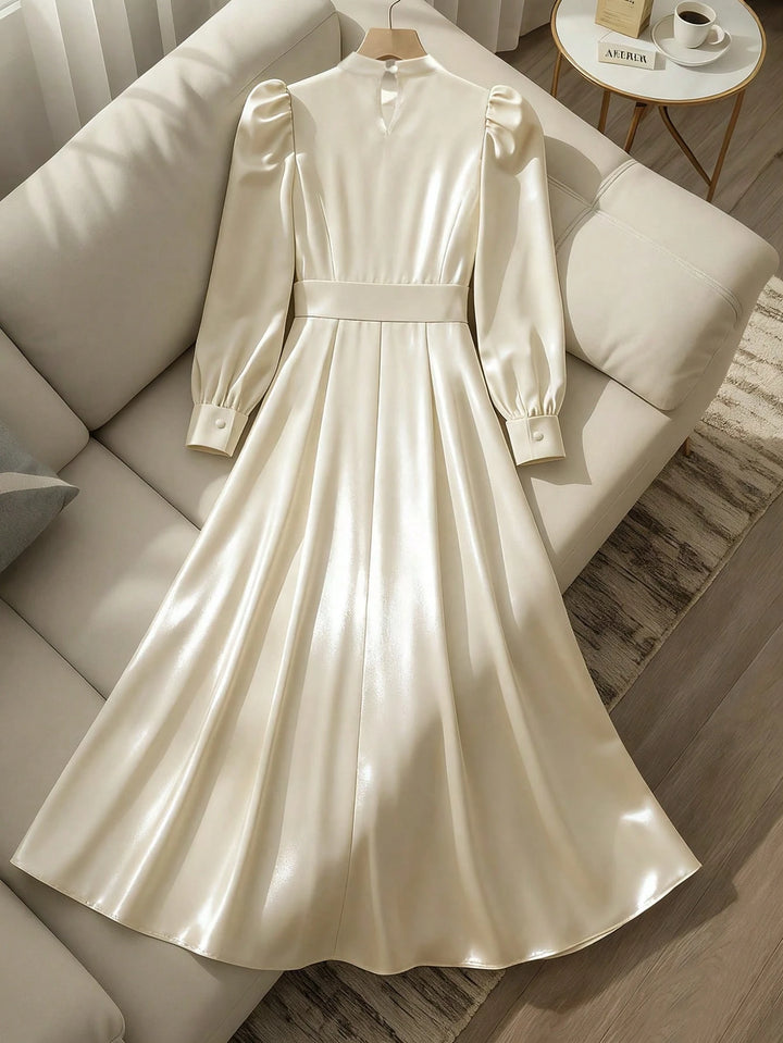 Rochie maxi SHEIN, crem