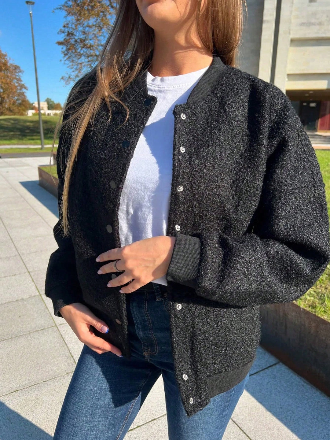 Cardigan SHEIN, negru