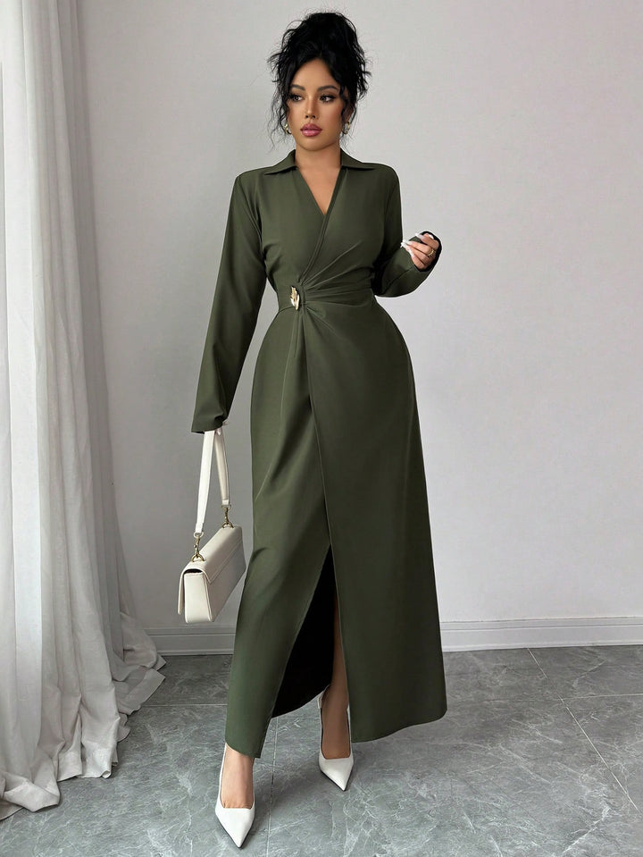 Rochie maxi SHEIN, verde