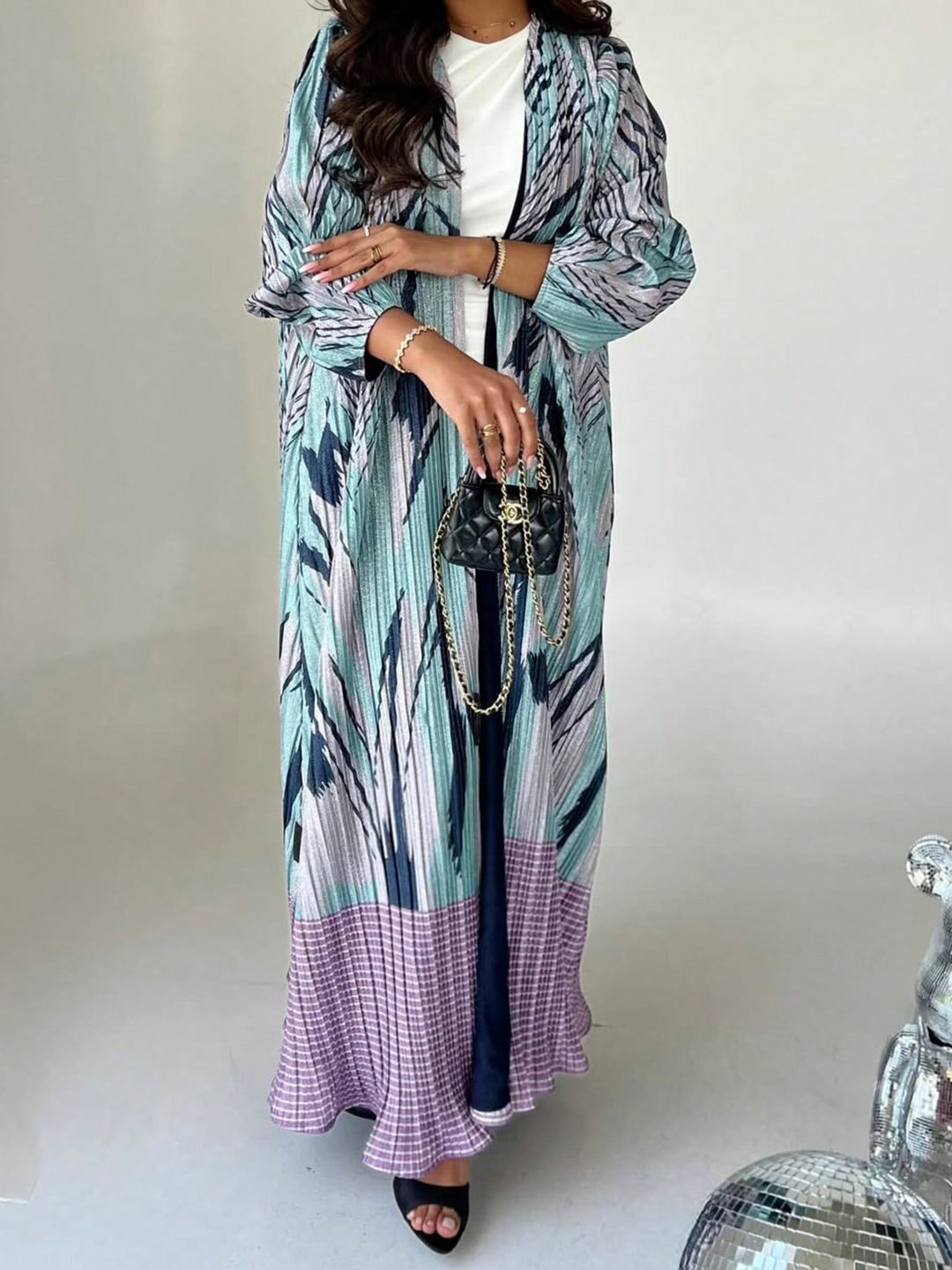 Set caftan și jalabiya SHEIN, mix culori