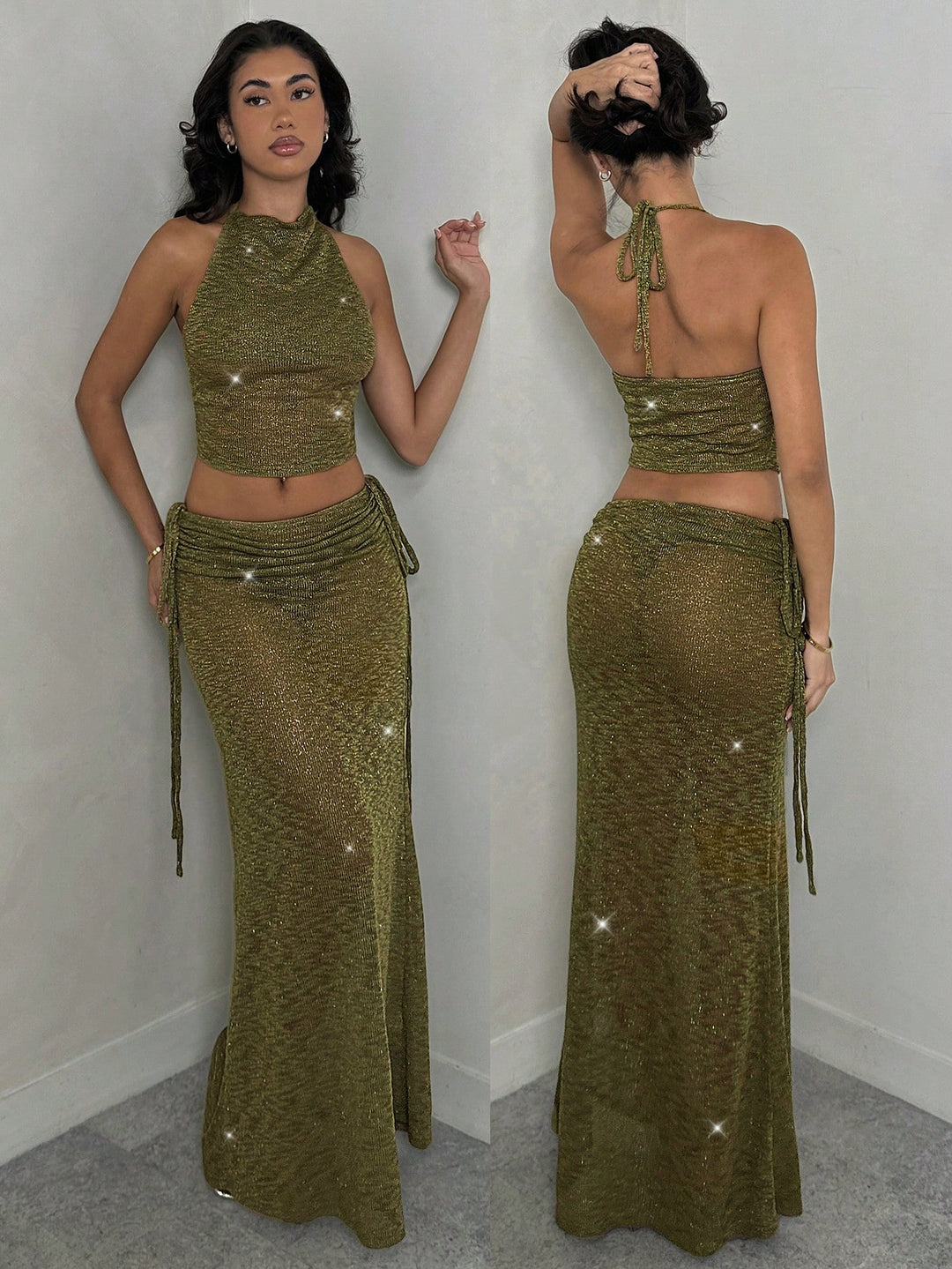 SHEIN együttes, khaki