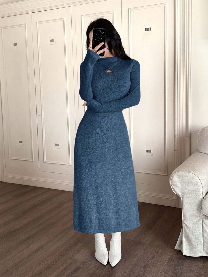 Rochie midi SHEIN, albastru