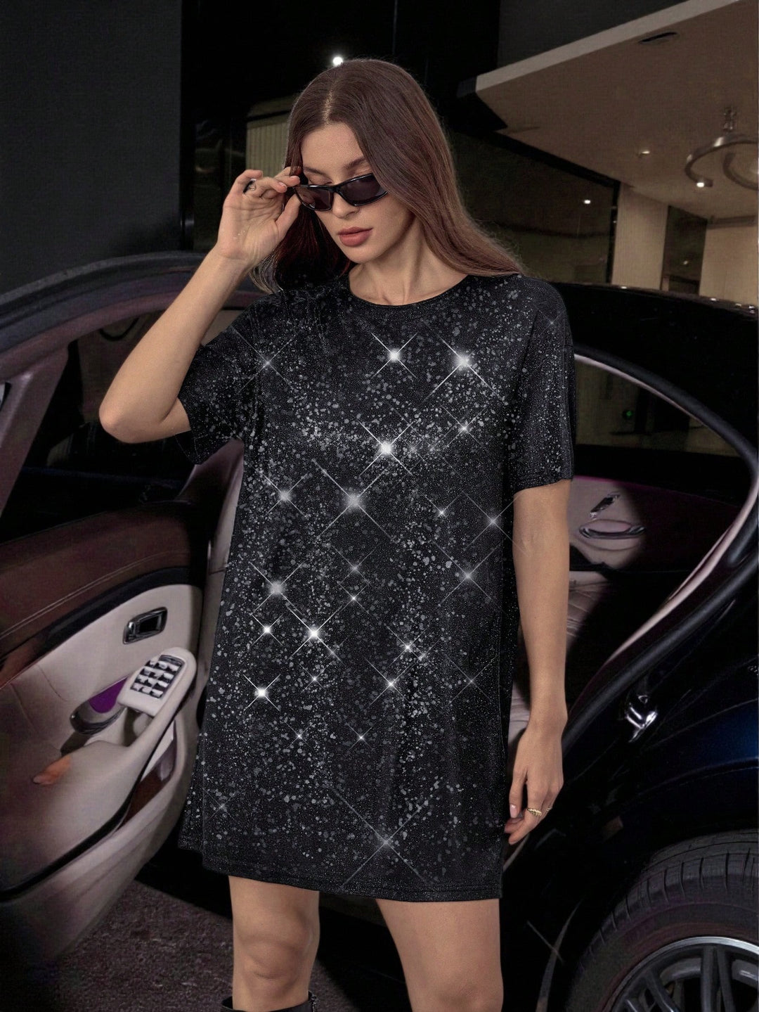 Rochie mini SHEIN, negru