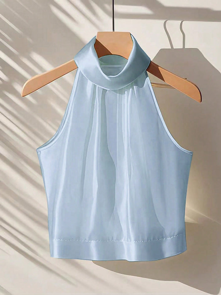 SHEIN crop top, kék