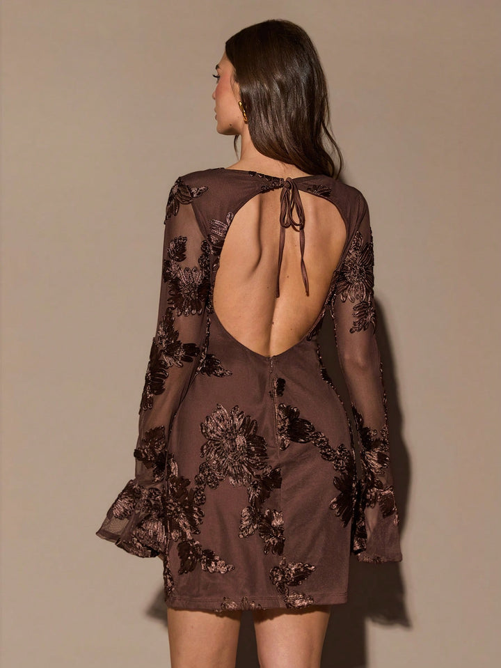 Rochie mini SHEIN, maro