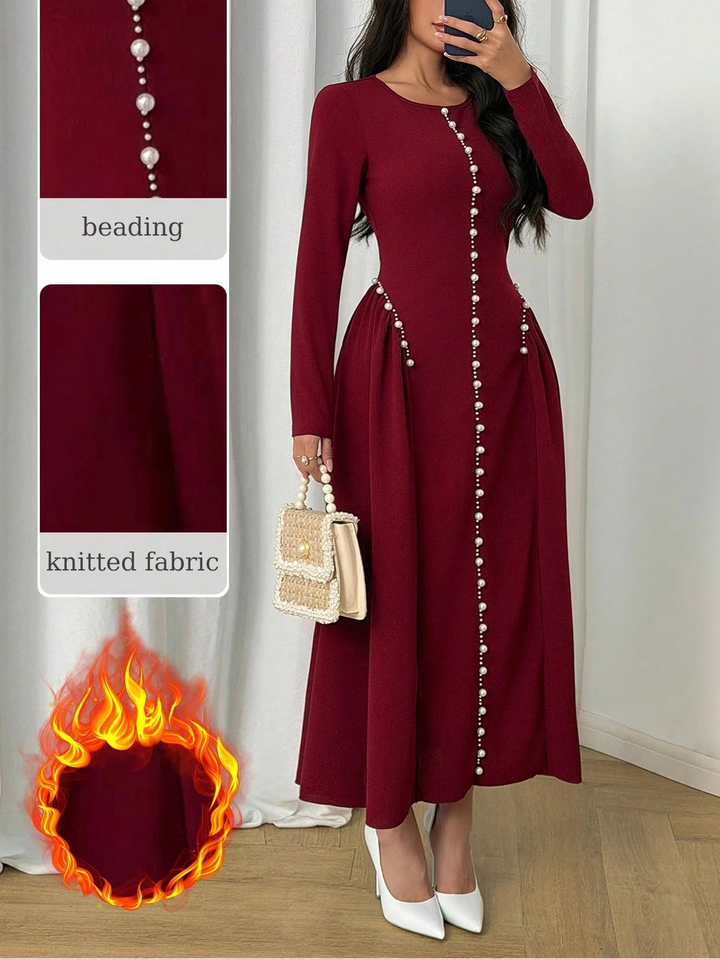 Shein bordó midiruha
