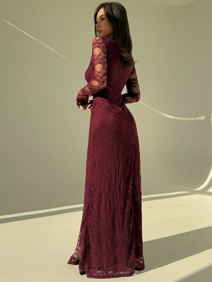 Rochie maxi SHEIN, vișiniu