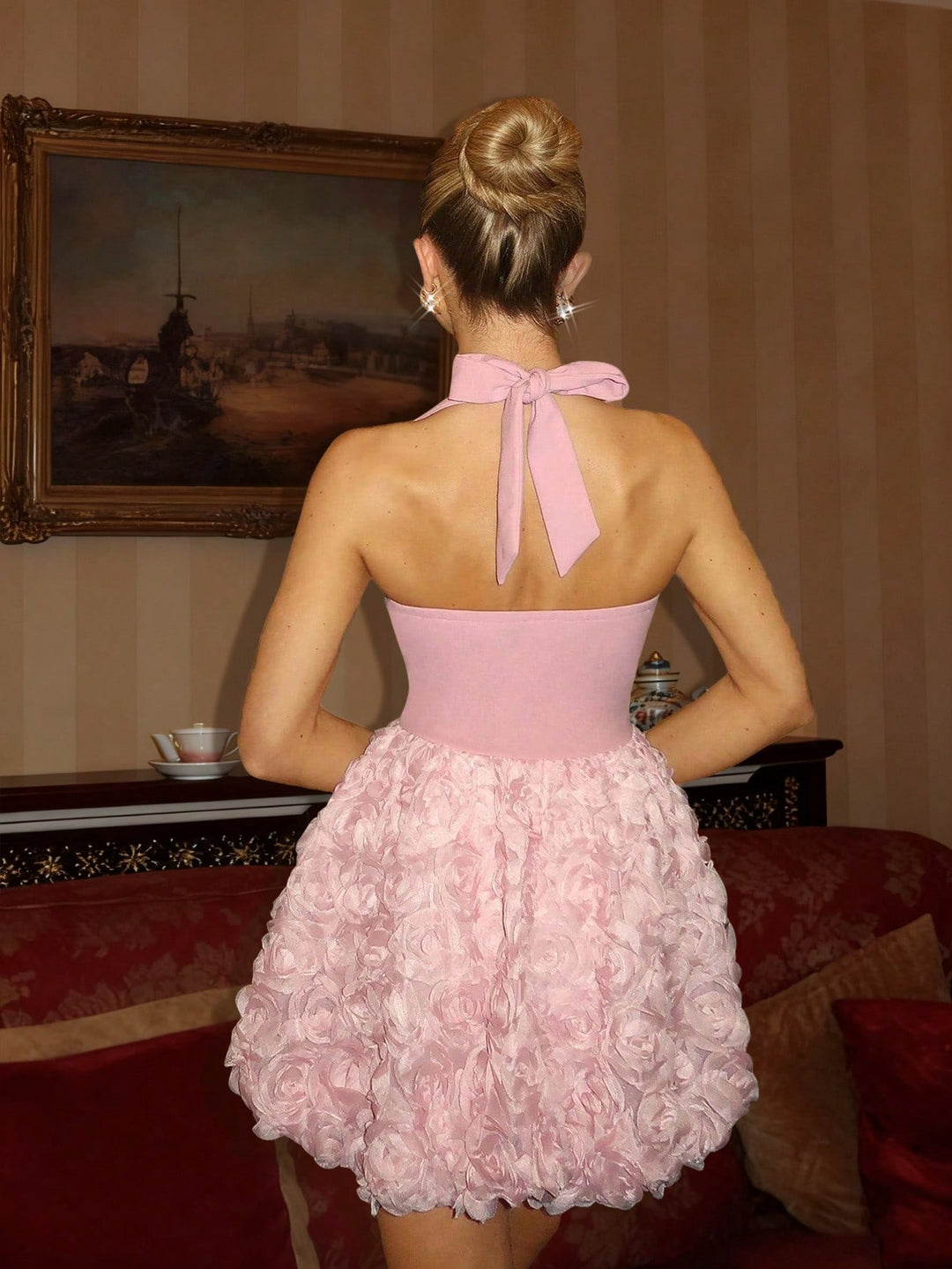 Rochie scurtă SHEIN, roz