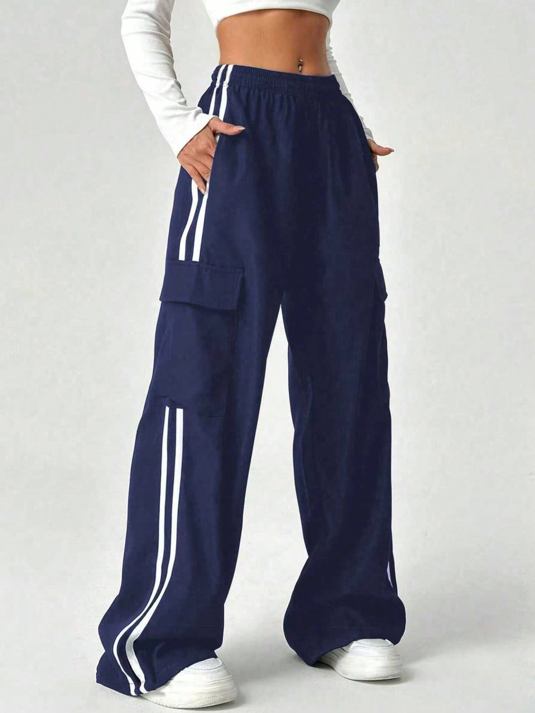 Pantaloni SHEIN, albastru