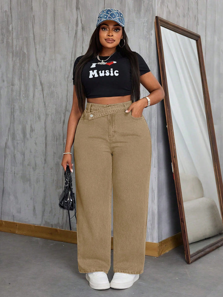 Jeans SHEIN, kaki