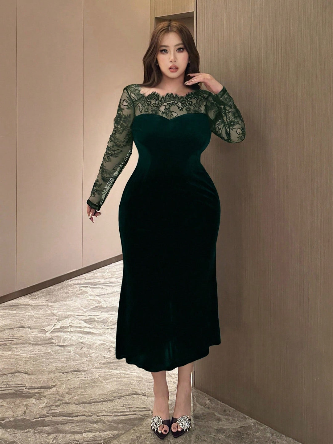 Rochie SHEIN, verde