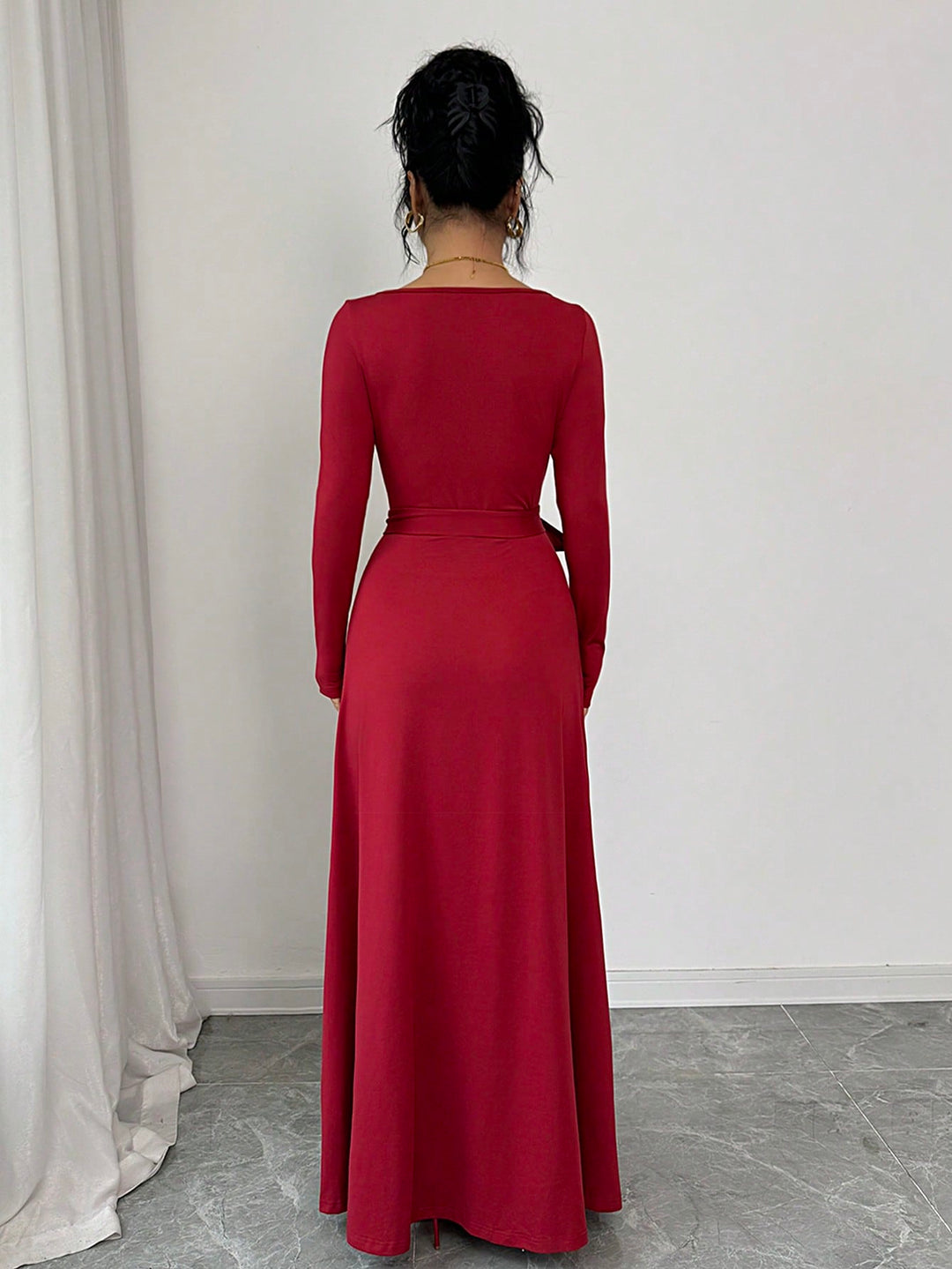 Rochie maxi SHEIN, vișiniu