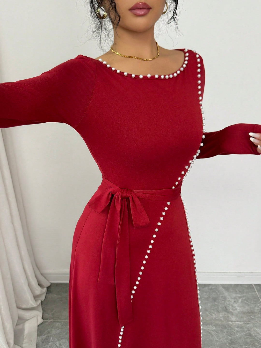 Rochie maxi SHEIN, vișiniu