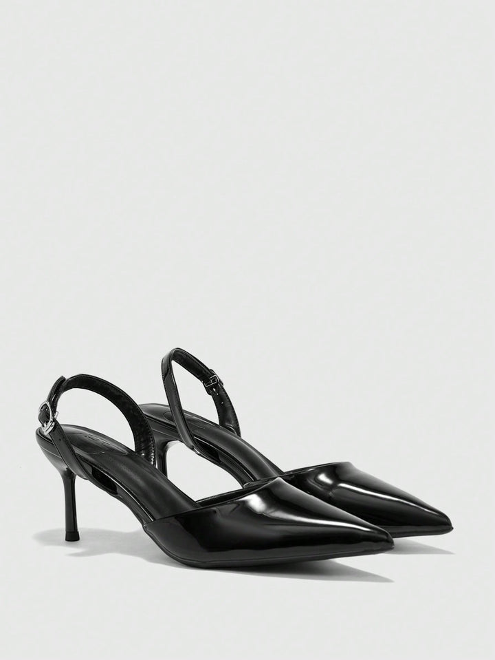 Pantofi cu toc SHEIN, negru