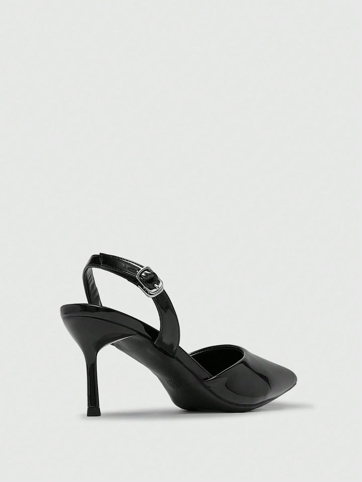 Pantofi cu toc SHEIN, negru