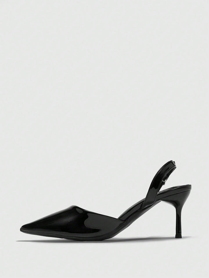 Pantofi cu toc SHEIN, negru