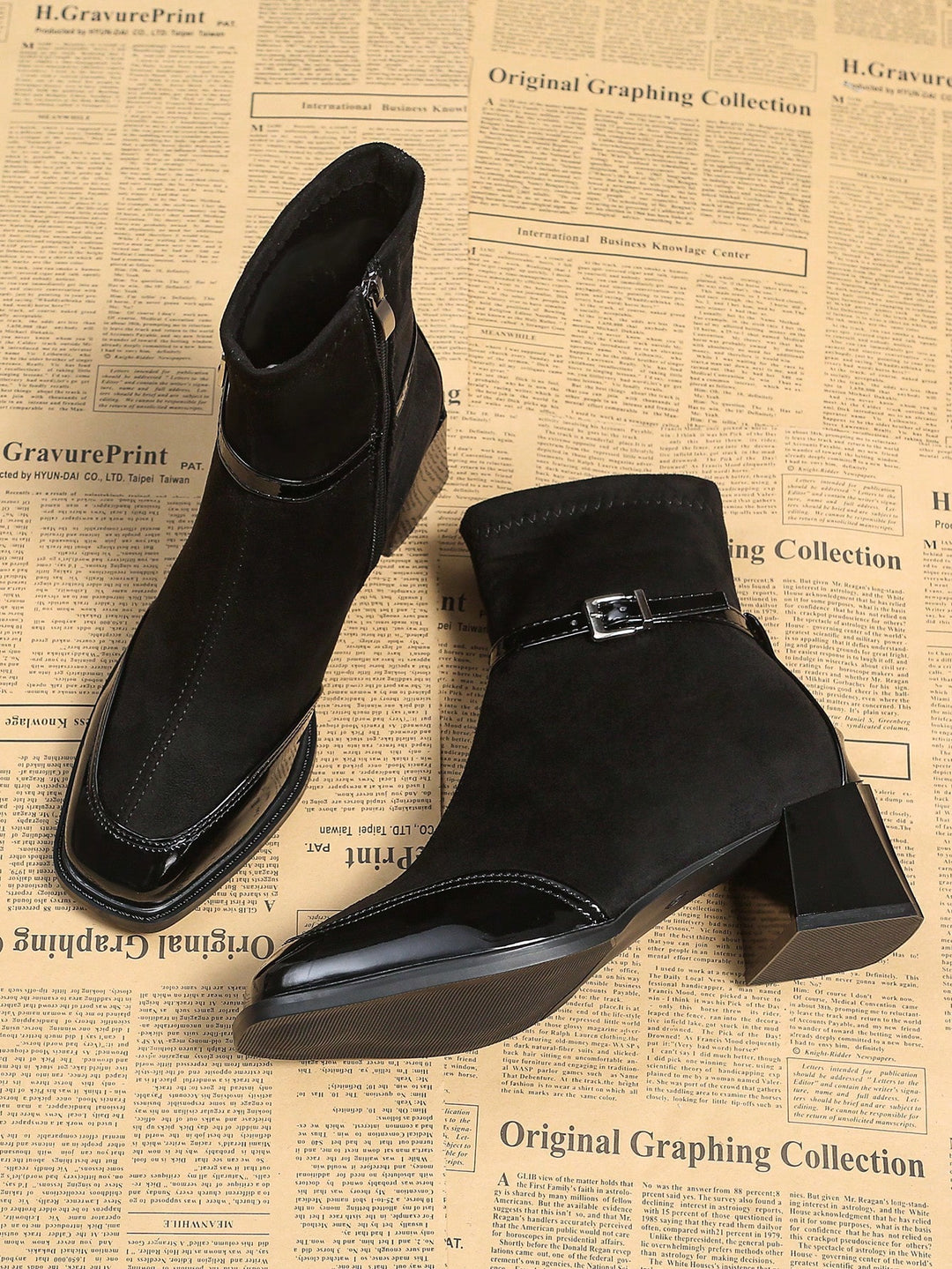 Botine SHEIN, negru