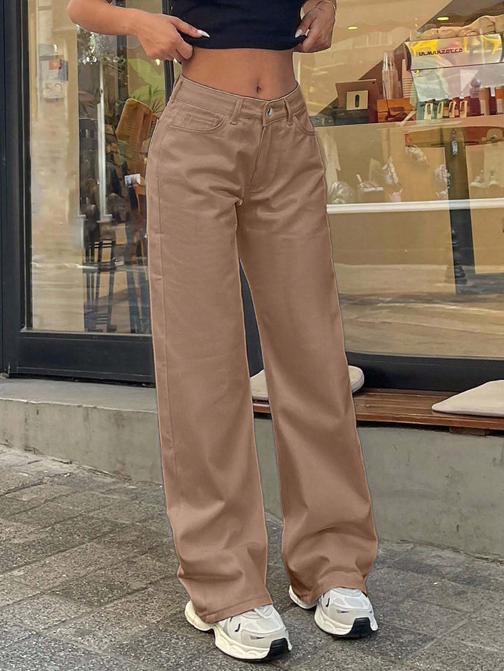 Jeans SHEIN, portocaliu