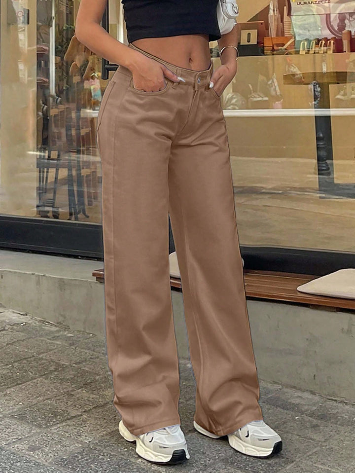 Jeans SHEIN, portocaliu