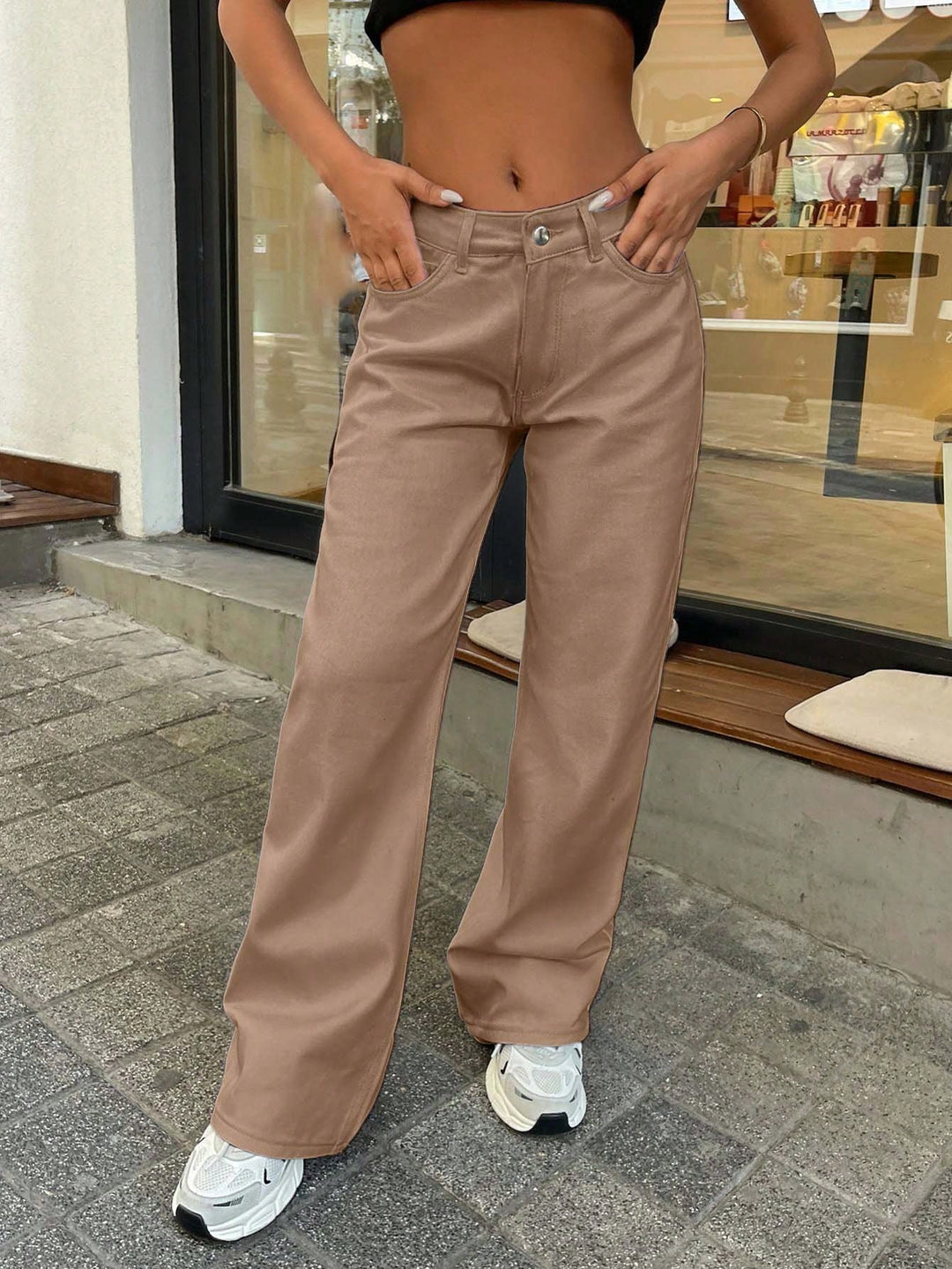 Jeans SHEIN, portocaliu