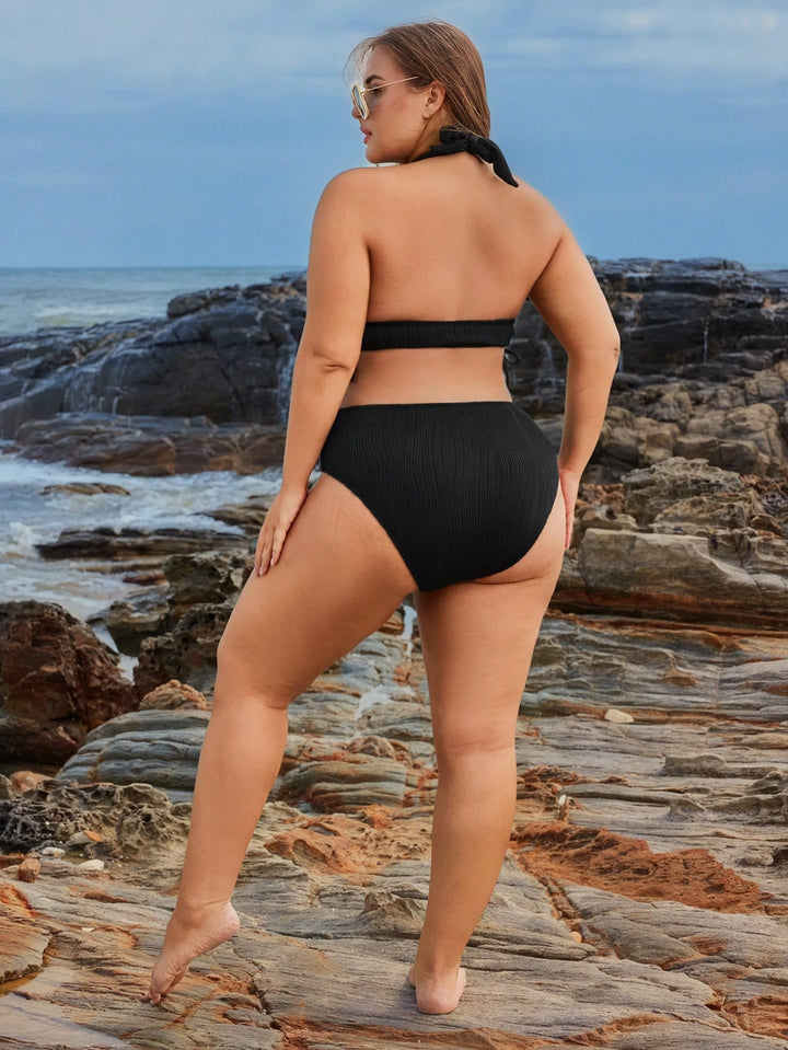 SHEIN fekete bikini szett