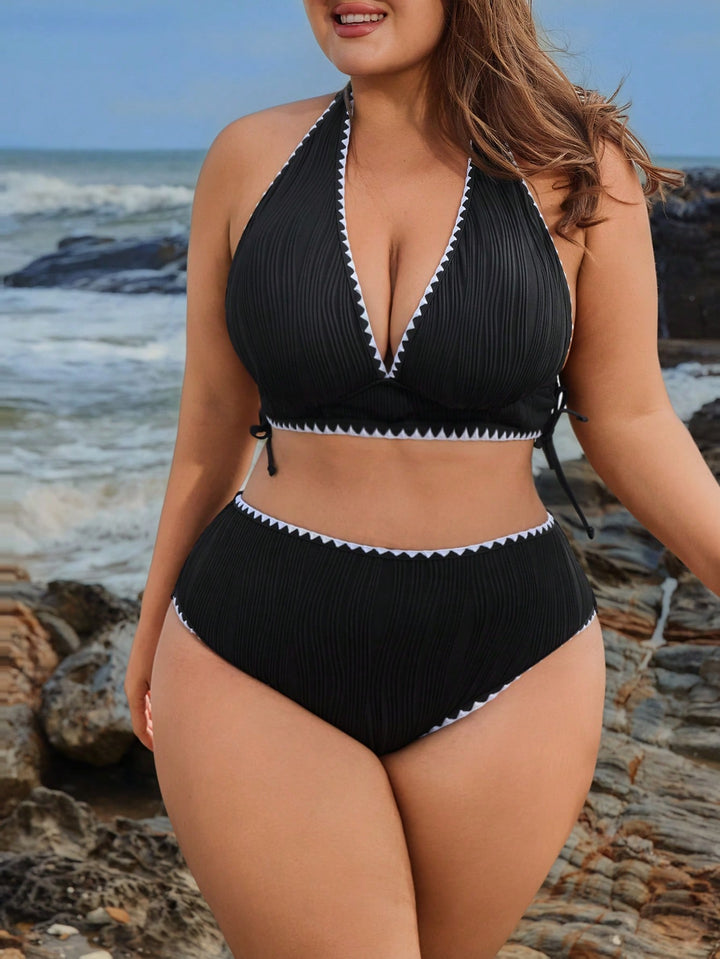 SHEIN fekete bikini szett
