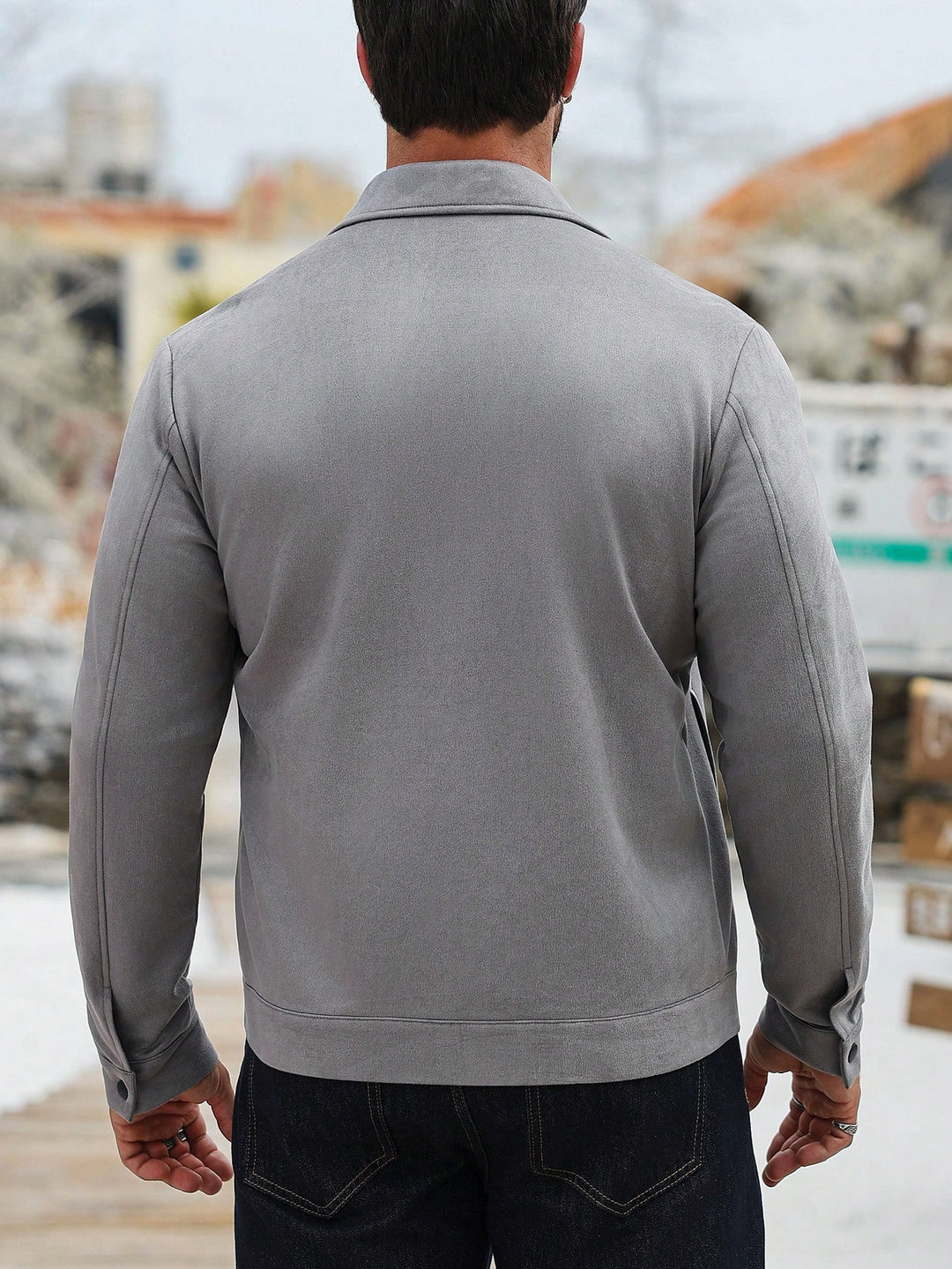 Jachetă SHEIN, gri