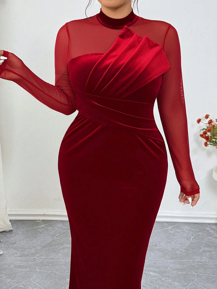 SHEIN maxi ruha, piros