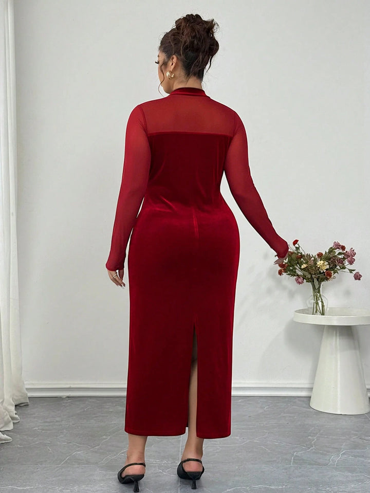 SHEIN maxi ruha, piros
