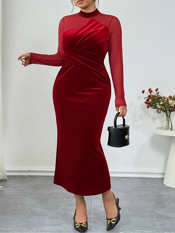SHEIN maxi ruha, piros