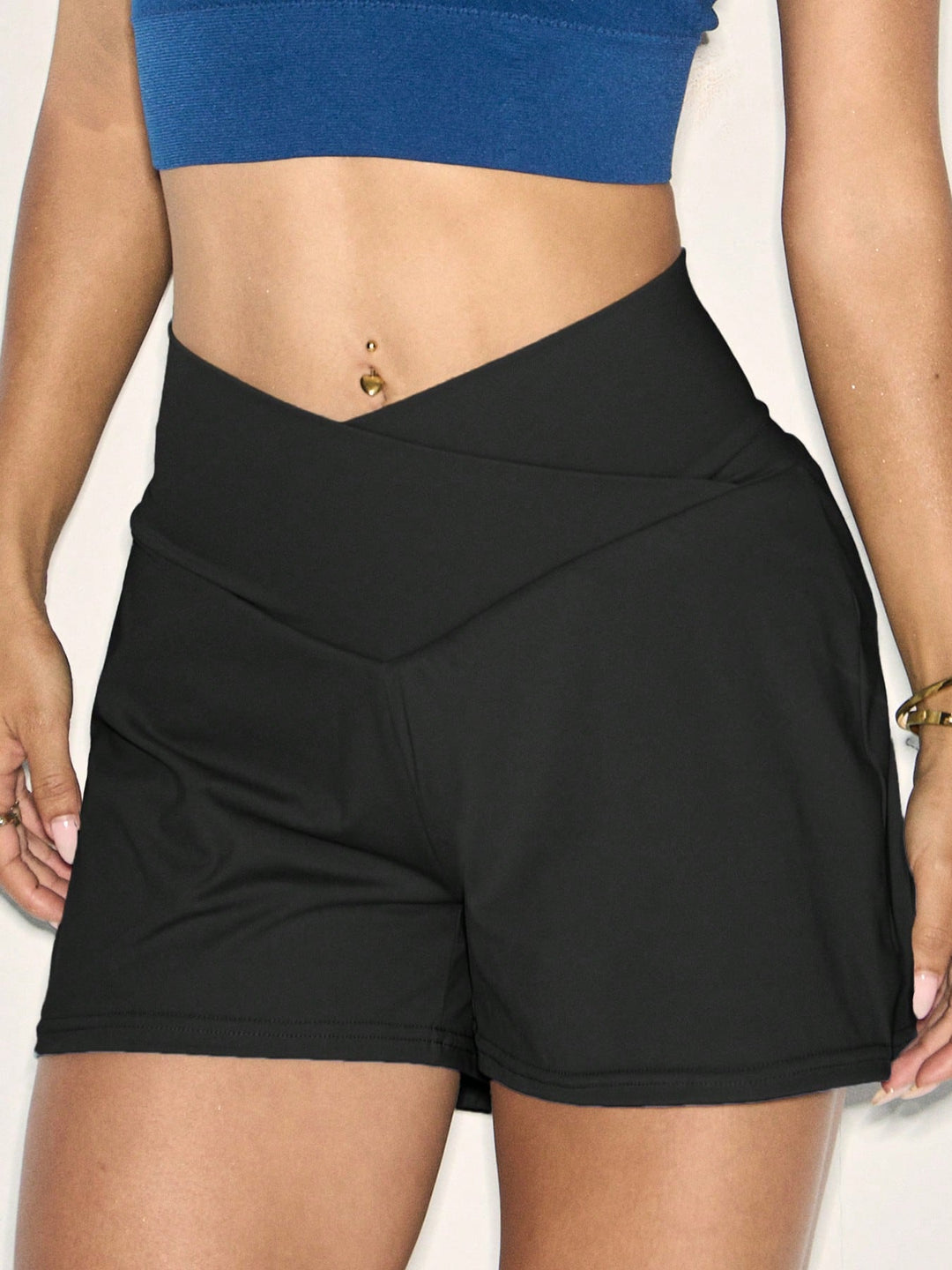 Pantaloni scurți SHEIN, negru