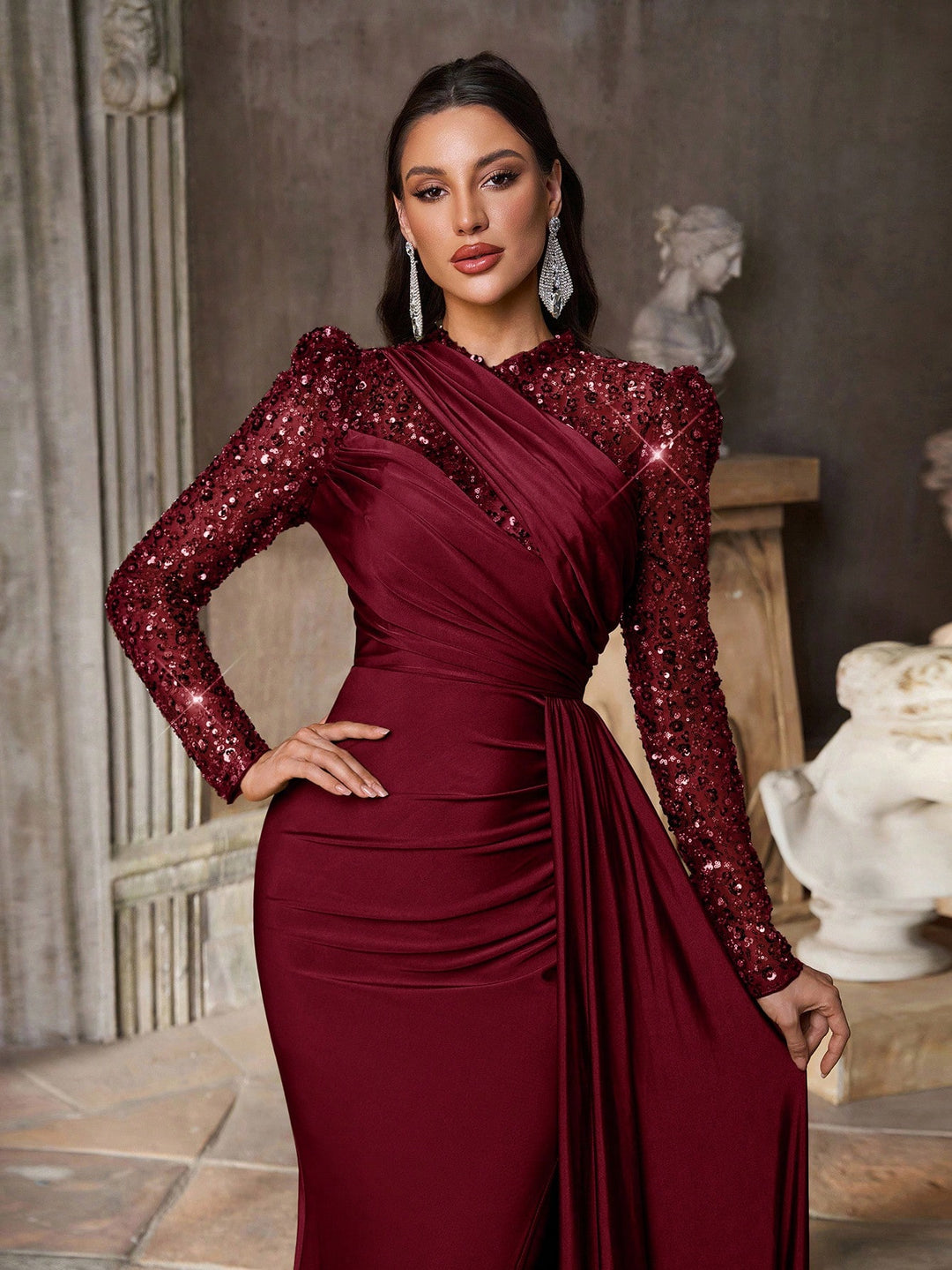 Rochie SHEIN, vișiniu