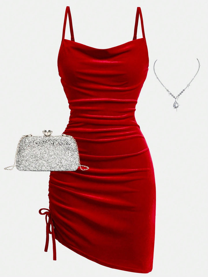 SHEIN ruha, piros