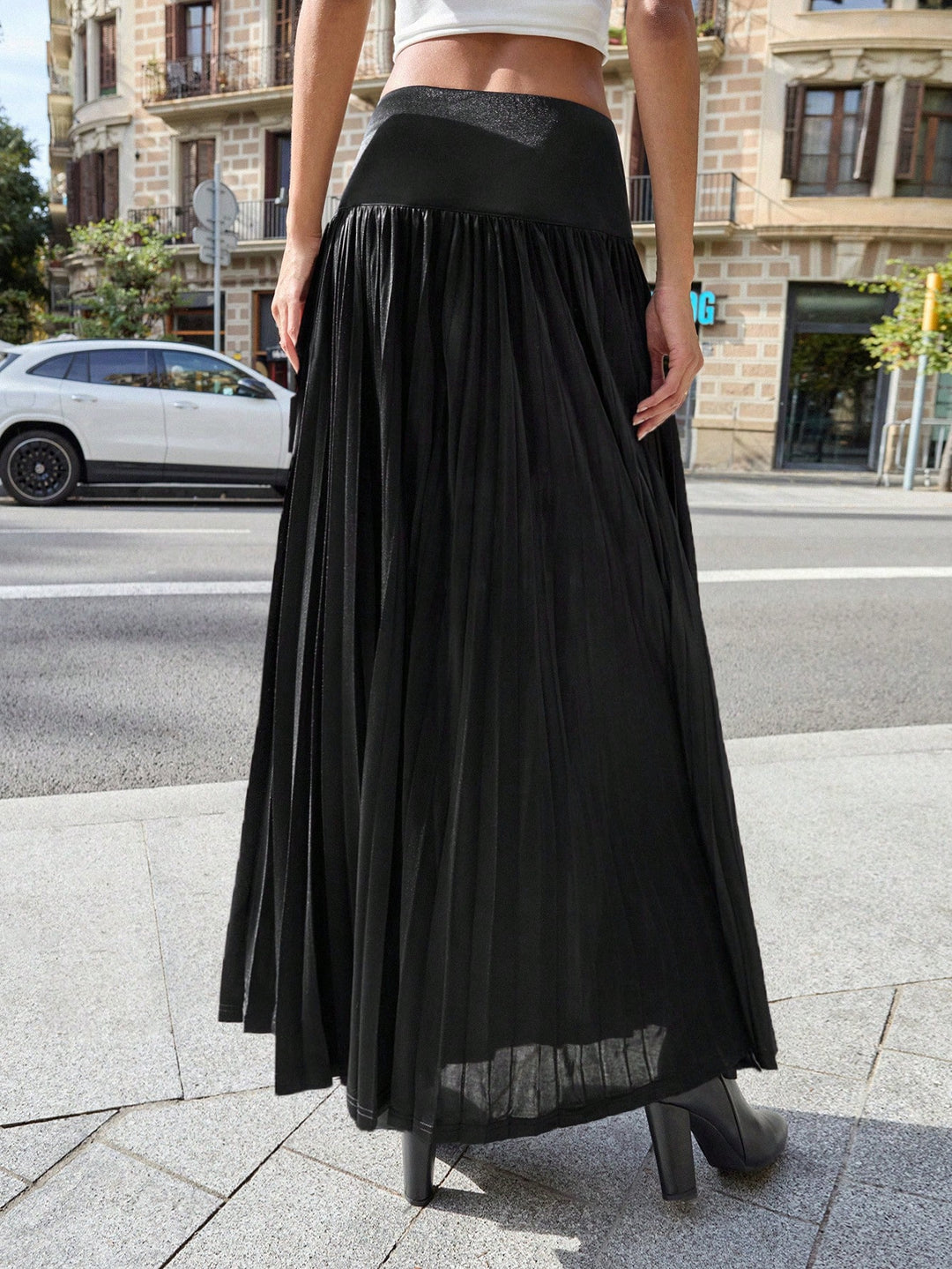 SHEIN maxi szoknya, fekete