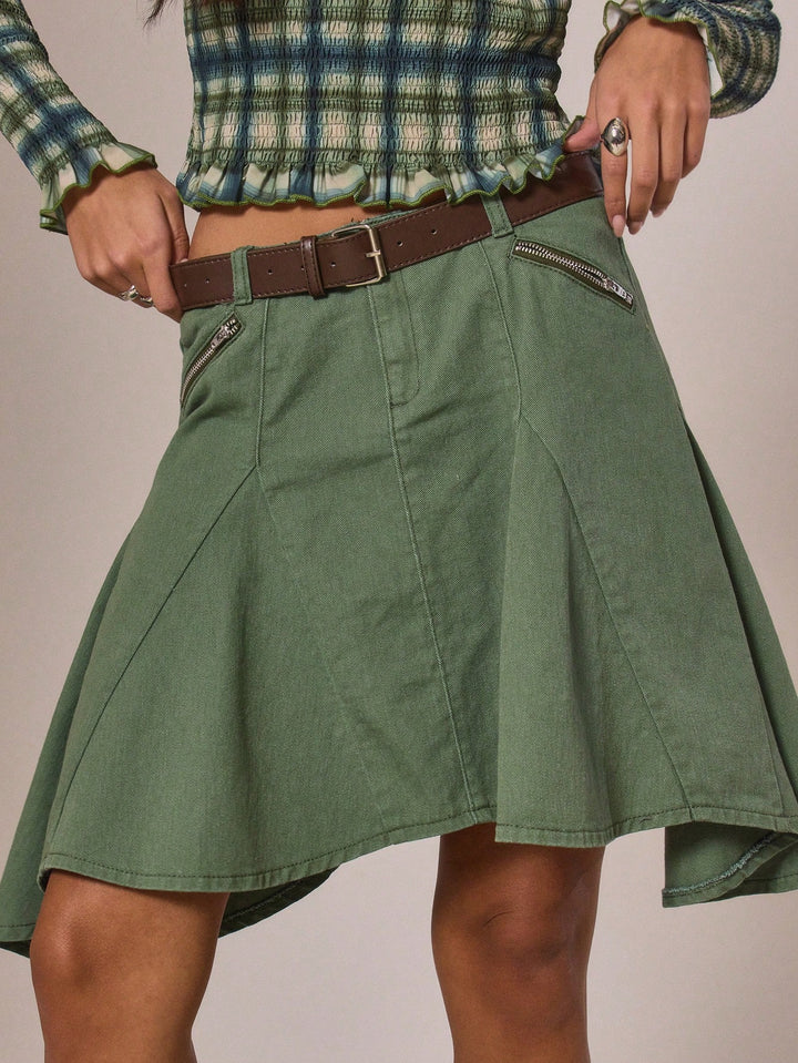 SHEIN miniszoknya, zöld