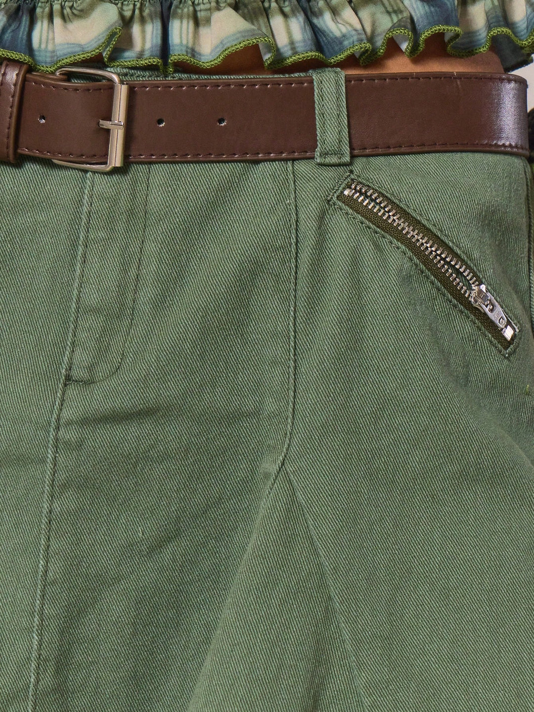 SHEIN miniszoknya, zöld