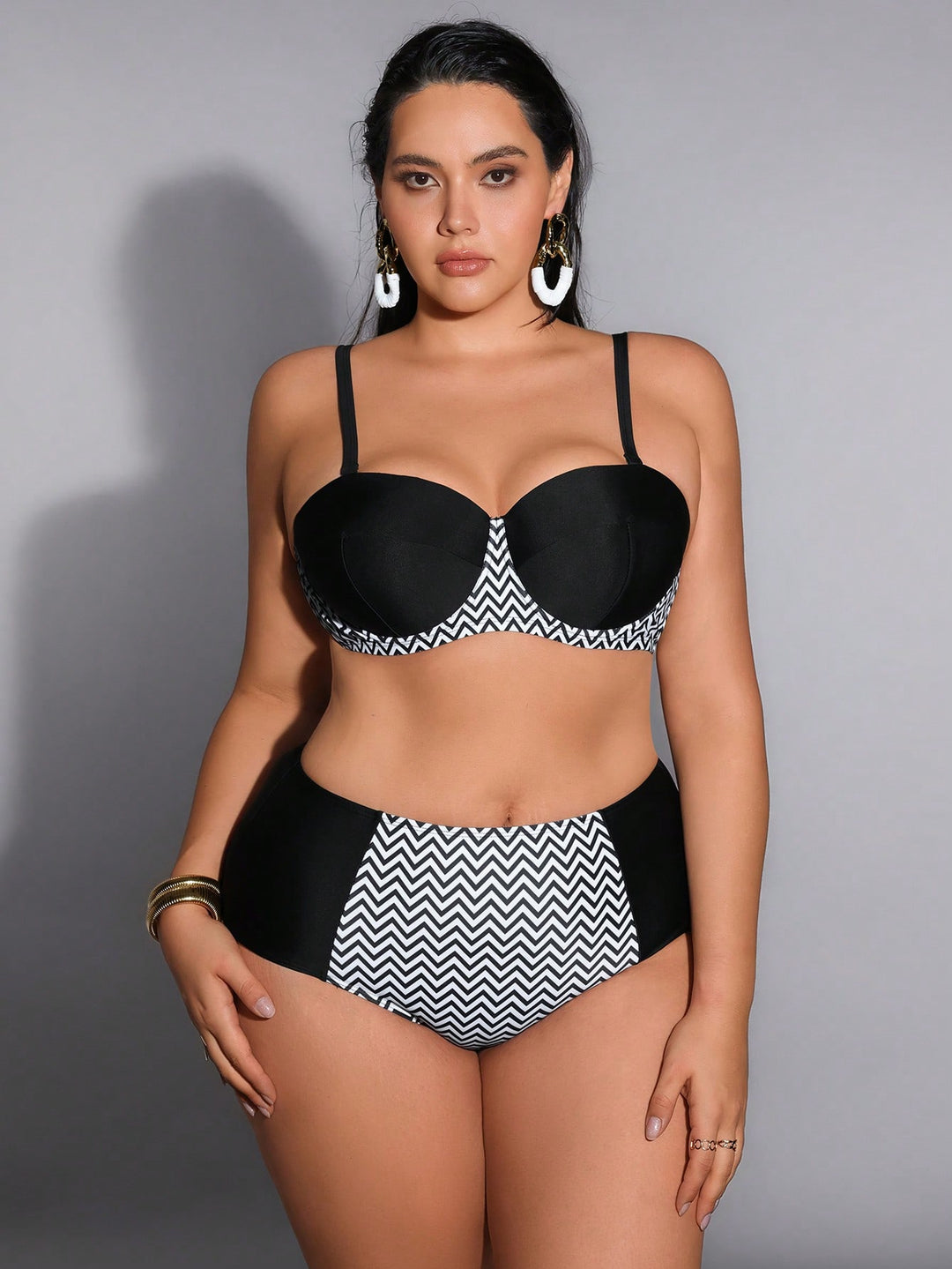Set bikini de baie SHEIN, negru
