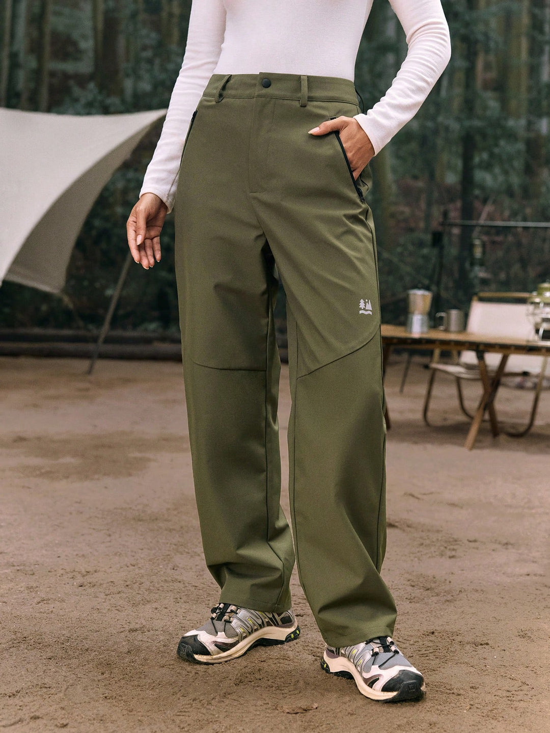 Pantaloni SHEIN, kaki