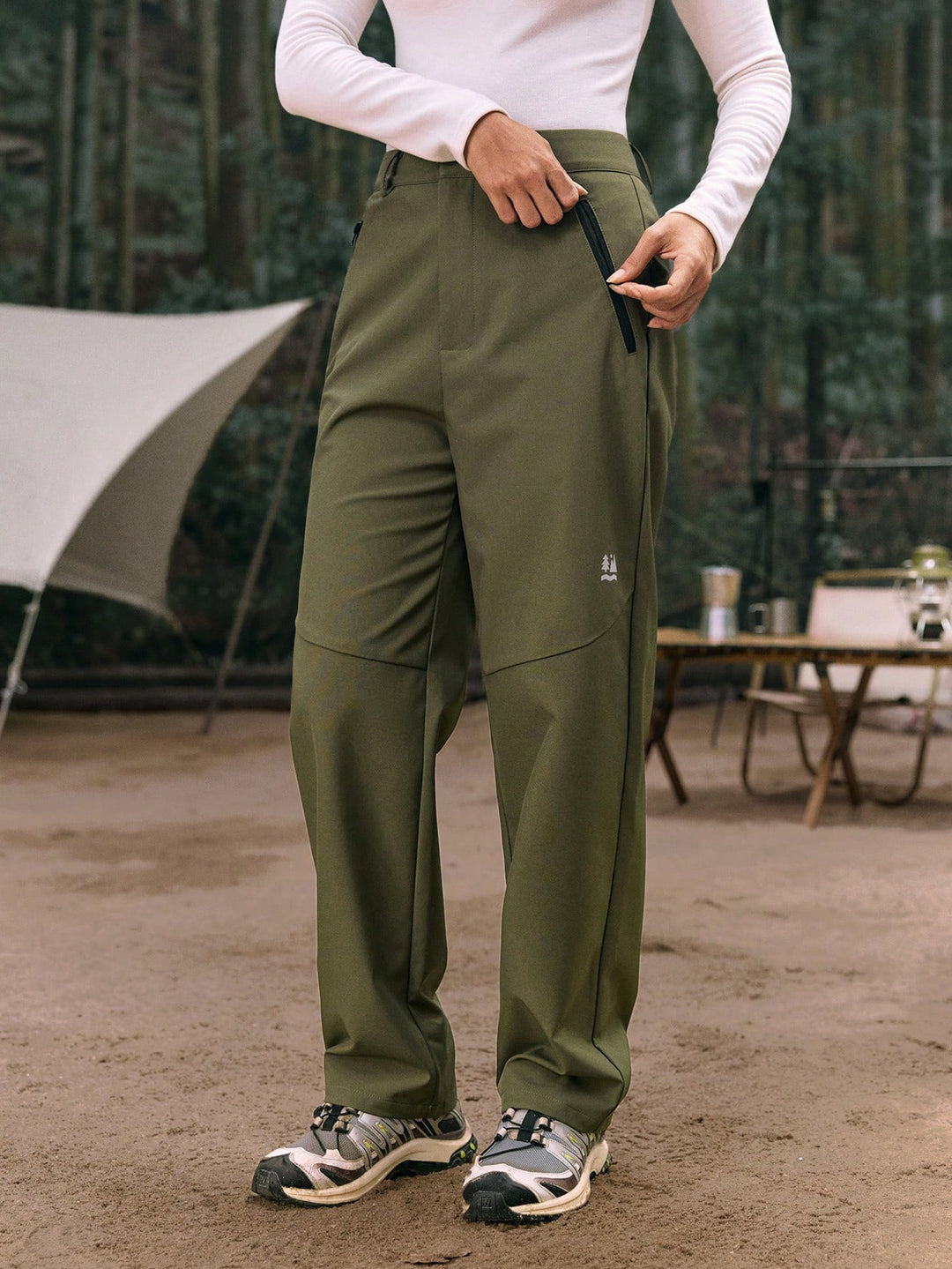 Pantaloni SHEIN, kaki