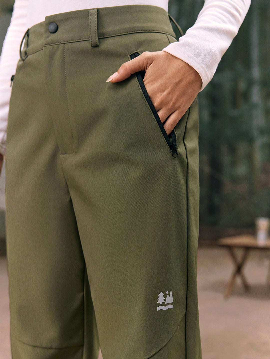 Pantaloni SHEIN, kaki