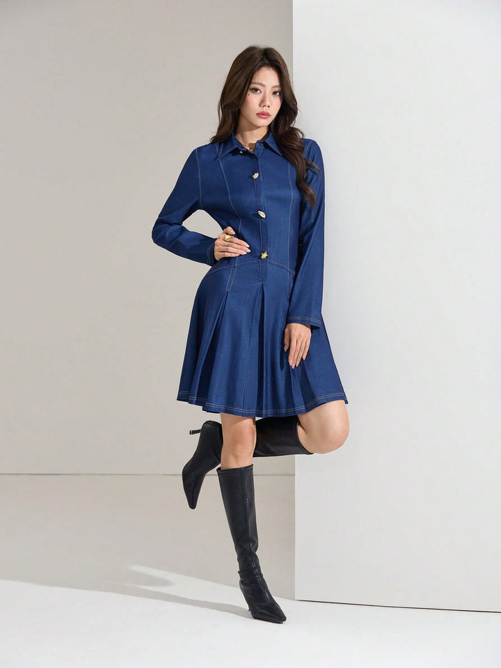 Rochie scurtă SHEIN, albastru