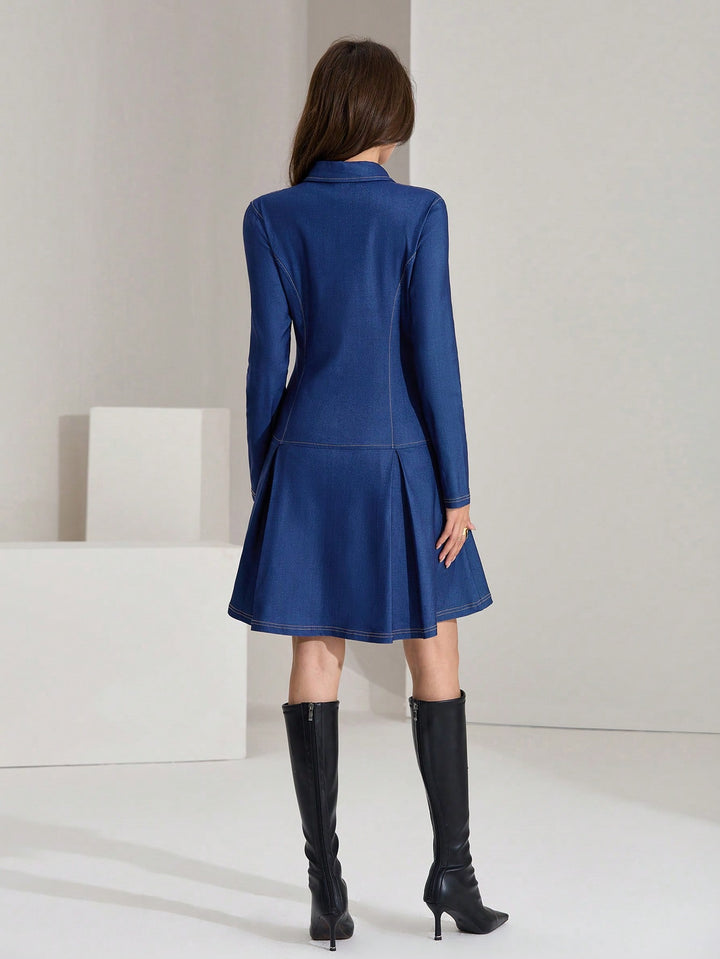 Rochie scurtă SHEIN, albastru