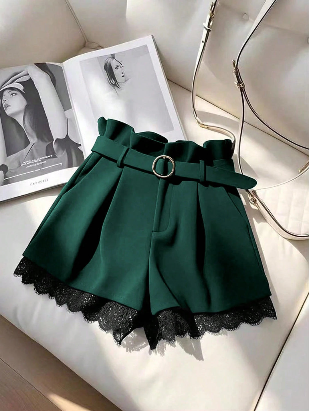 Pantaloni scurți SHEIN, verde
