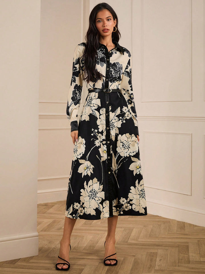 Rochie midi SHEIN, mix culori