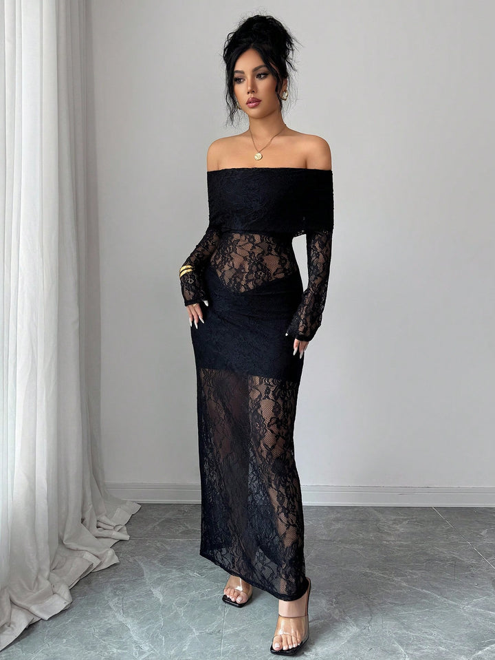 Rochie maxi SHEIN, negru