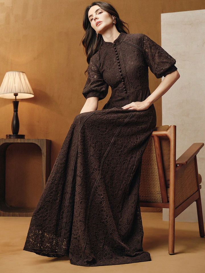 Rochie maxi SHEIN, maro