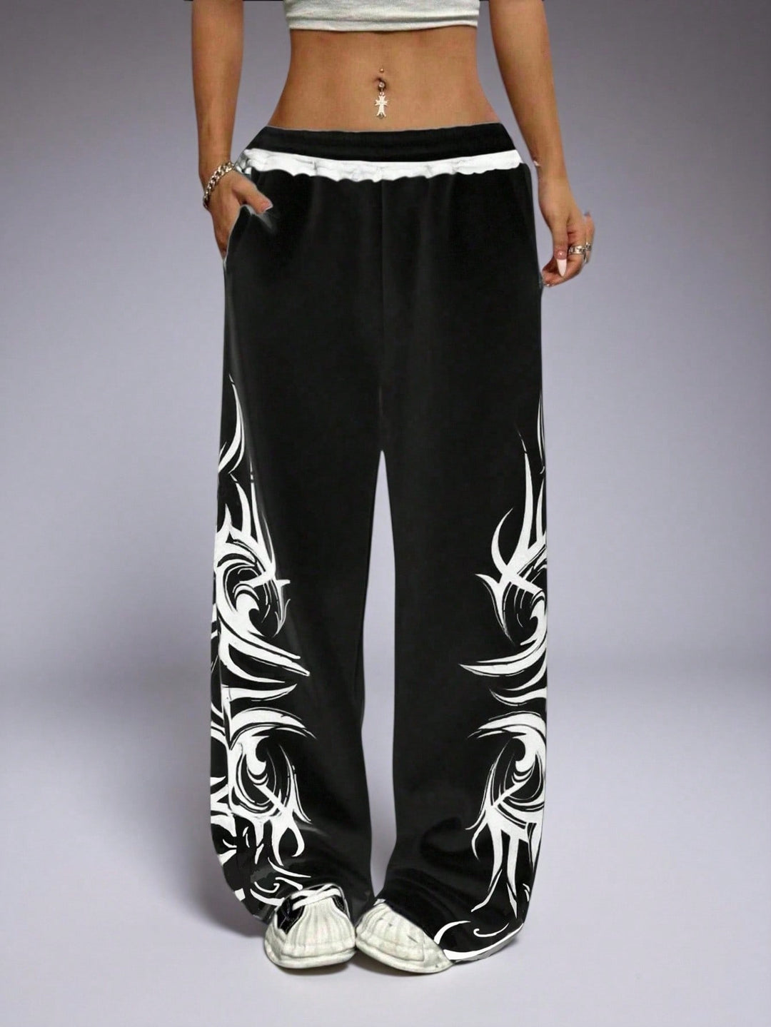 SHEIN leggings, fekete